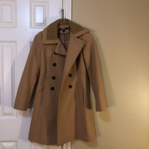 DKNY beige/tan/nude coat - Size 0